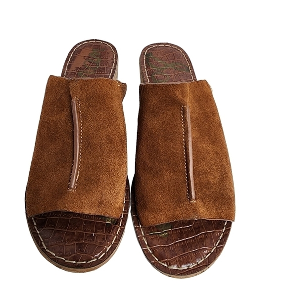 SAM EDELMAN RANGER SUEDE WEDGE SLIDE - Picture 5 of 9